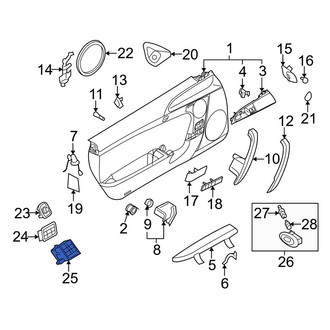 Porsche OE - Left Door Window Switch