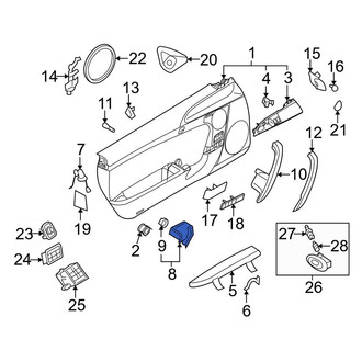 Porsche OE - Door Interior Trim Panel Cap