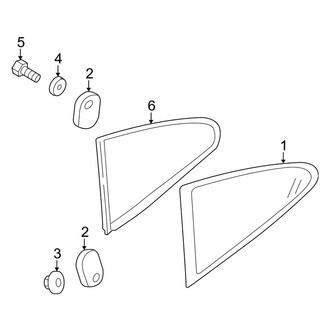 Porsche OE - Quarter Panel - Glass (Carrera / Carrera 4 / Carrera 4 GTS / Carrera 4S / Carrera S Coupe)