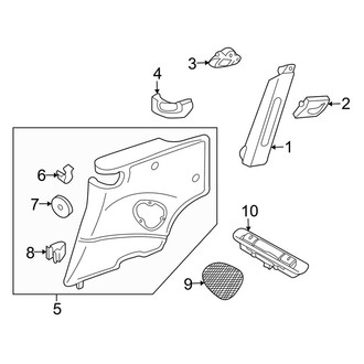 Porsche OE - Quarter Panel - Interior Trim (Carrera / Carrera 4 / Carrera 4S / Carrera GTS / Carrera S / GT3 / GT3 RS / GT3 RS 4.0 Coupe)