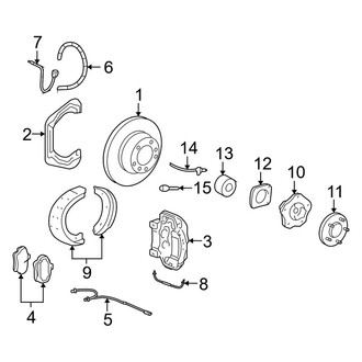 Porsche OE - Rear Suspension - Brake Components