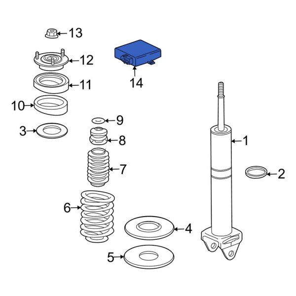 Porsche OE 99761811508 Active Suspension Control Module