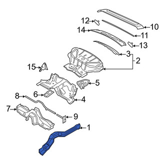 Porsche OE - Rear Right Frame Side Member