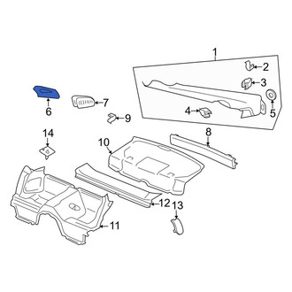 Porsche OE - Rear Left Seat Belt Trim Bezel