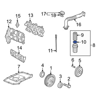 Porsche OE - Engine Oil Filter Element O-Ring
