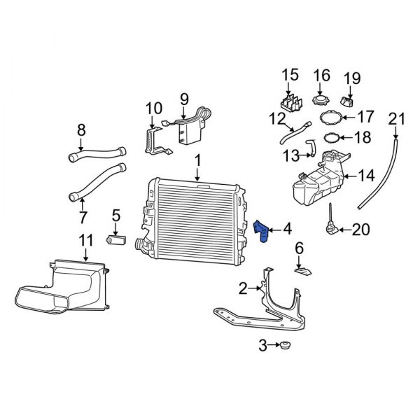 Radiator Mount Bracket