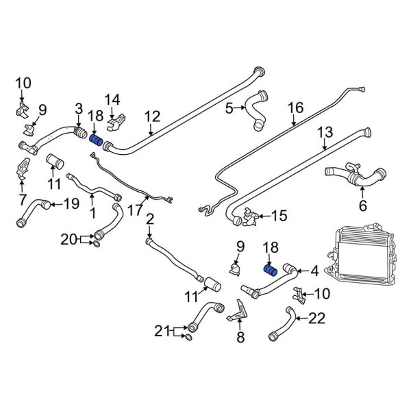 Engine Coolant Pipe Adapter