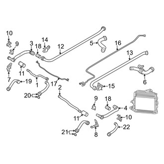 Porsche OE - Cooling - Hoses & Pipes (Front)