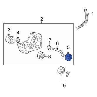 Porsche OE - Accessory Drive Belt Tensioner Pulley
