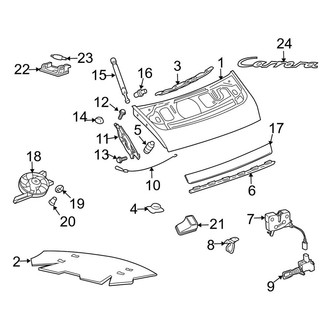 Porsche OE - Engine Lid - Exterior Trim