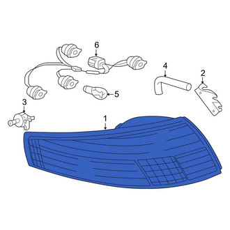 Porsche OE - Rear Right Tail Light Assembly