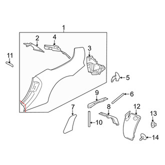 Porsche OE - Quarter Panel & Components (Carrera Convertible)