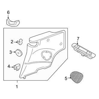Porsche OE - Quarter Panel - Interior Trim (Carrera / Carrera 4 / Carrera 4S / Carrera S Convertible)