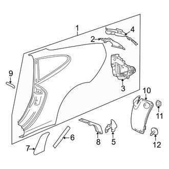Porsche OE - Quarter Panel & Components (Targa 4 / Targa 4S)