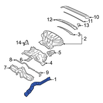 Porsche OE - Rear Right Frame Side Member