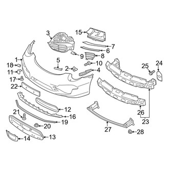 Porsche OE - Front Bumper - Bumper & Components (Carrera / Carrera S)