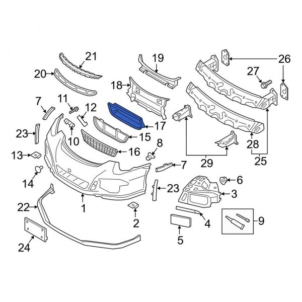 Radiator Support Air Duct