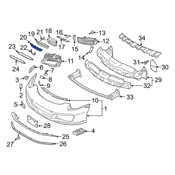 Radiator Support Air Duct Bracket