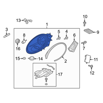Porsche OE - Front Right Headlight Assembly