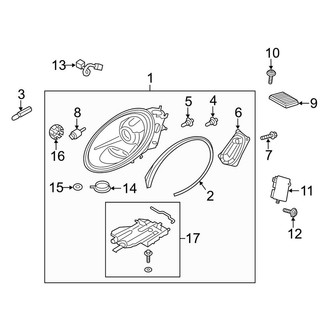 Porsche OE - Front Lamps - Headlamp Components (W/O LED Lamps), (Carrera / Carrera 4 / Carrera 4S / Carrera S / Targa 4 / Targa 4S)