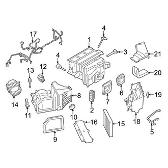 Porsche OE - Air Conditioner & Heater - Evaporator & Heater Components (3.4L / 4.0L)