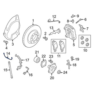 Porsche OE - Front Left Brake Hydraulic Line