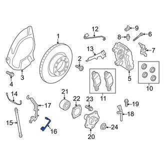 Porsche OE - Front Left Brake Hydraulic Line