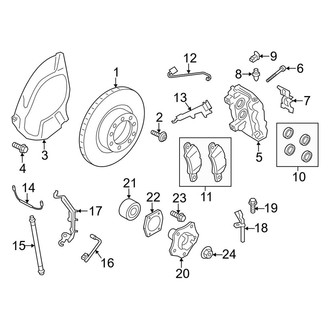 Porsche OE - Front Suspension - Brake Components (W/O Ceramic Brakes)