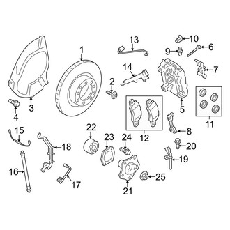 Porsche OE - Front Suspension - Brake Components (With Ceramic Brakes)