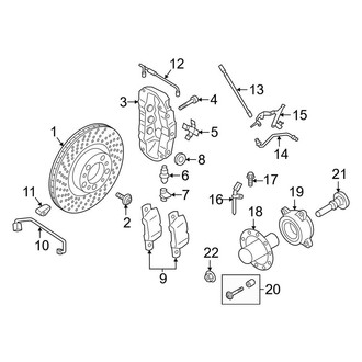 Porsche OE - Front Suspension - Brake Components