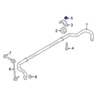 Porsche OE - Suspension Stabilizer Bar Bracket Nut