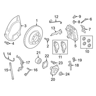 Porsche OE - Front Suspension - Brake Components (W/O Ceramic Brakes)
