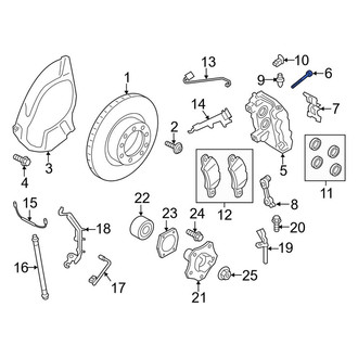 Porsche OE - Front Disc Brake Caliper Bolt