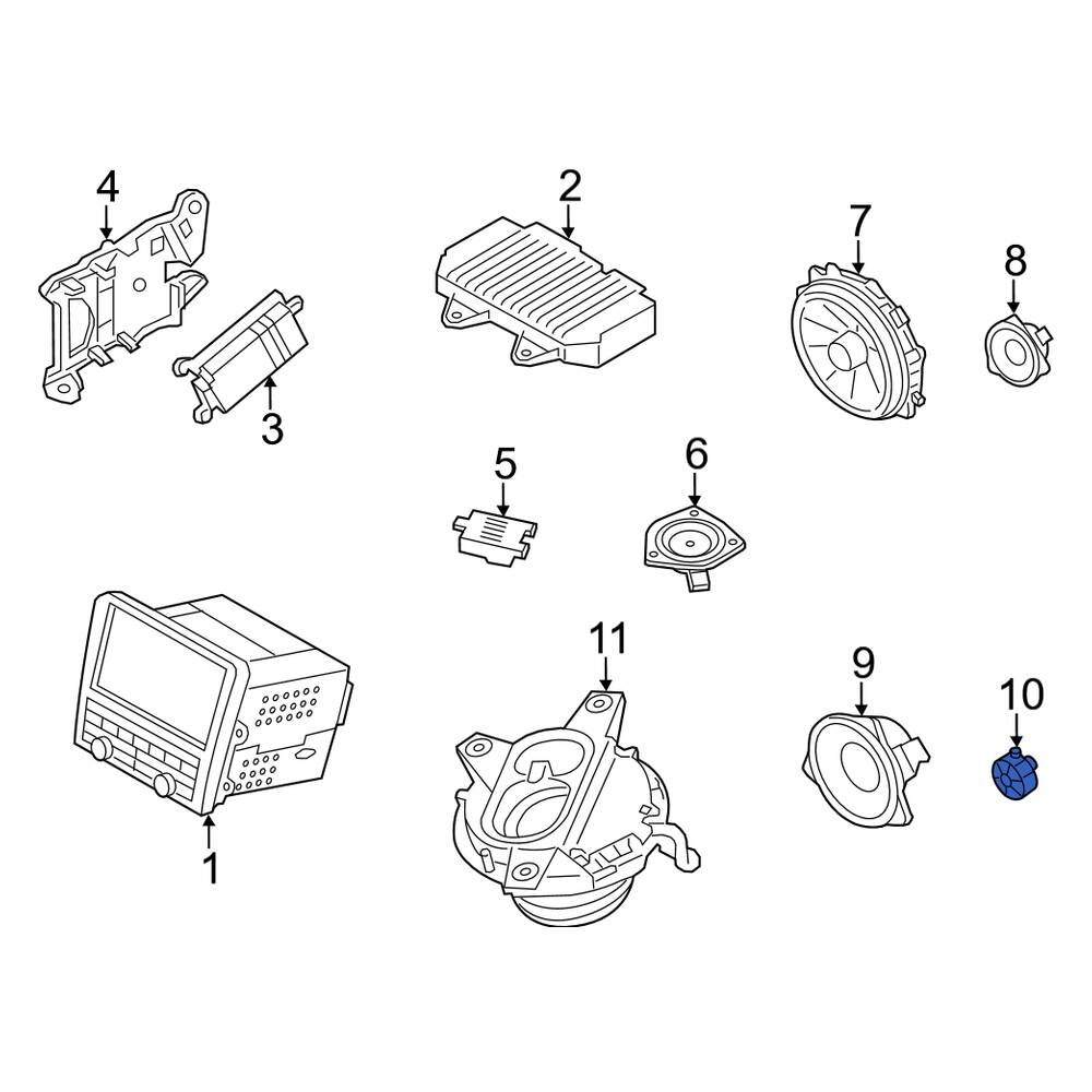 Porsche OE 99164556500 - Speaker