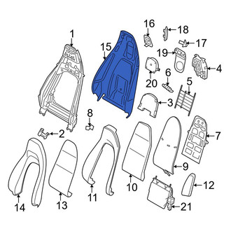 Porsche OE - Right Seat Back Panel Cap