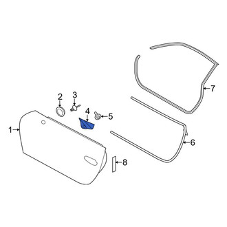 Porsche OE - Right Door Interior Trim Panel Bracket