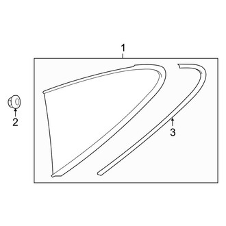 Porsche OE - Quarter Panel - Glass (Carrera / Carrera 4 / Carrera 4 GTS / Carrera 4S / Carrera S / Turbo / Turbo S Coupe)