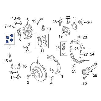 Porsche OE - Front Disc Brake Caliper Repair Kit