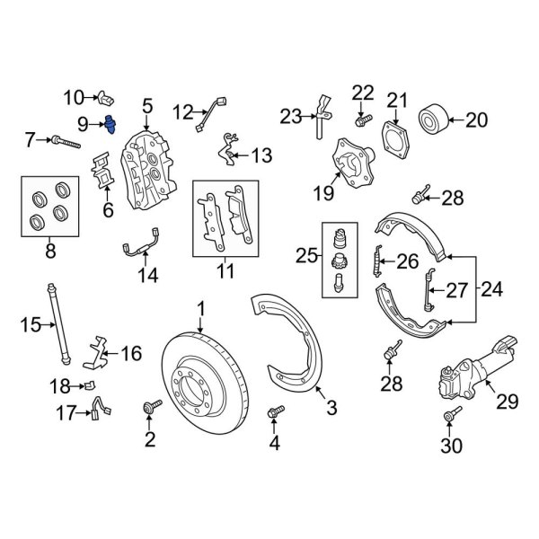 Brake Bleeder Screw