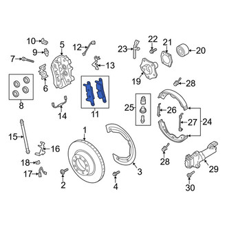 Porsche Boxster OEM Brake Parts Pads, Bleeders, Rotors — CARiD