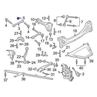 Porsche OE - Lower Suspension Shock Absorber Nut
