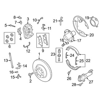 Porsche OE - Rear Suspension - Brake Components
