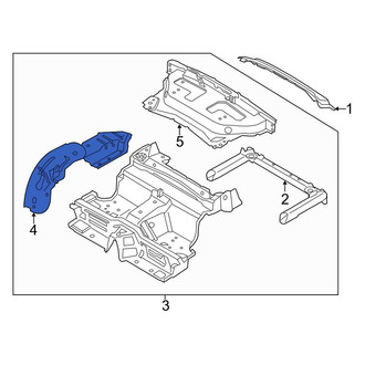 Porsche OE - Rear Left Outer Wheel Housing Side Panel