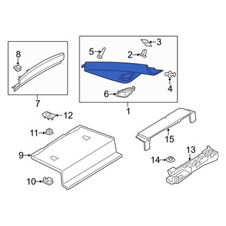 Porsche OE - Rear Left Interior Quarter Panel Trim Panel