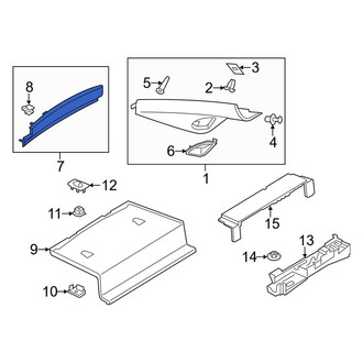 Porsche OE - Rear Lower Interior Quarter Panel Trim Panel