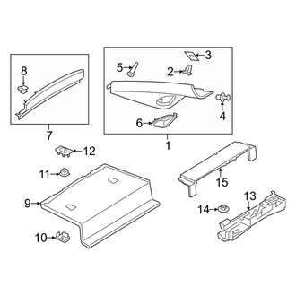 Porsche OE - Rear Body & Floor - Interior Trim (Carrera / Carrera 4 / Carrera 4S / Carrera S / Turbo / Turbo S Coupe)