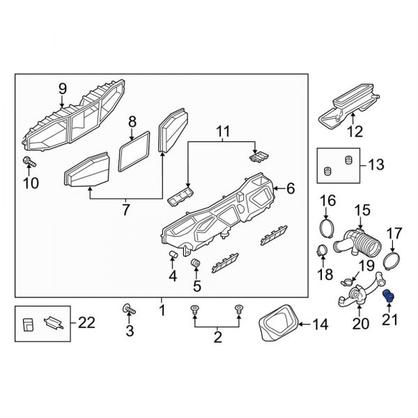 Engine Air Intake Hose Adapter