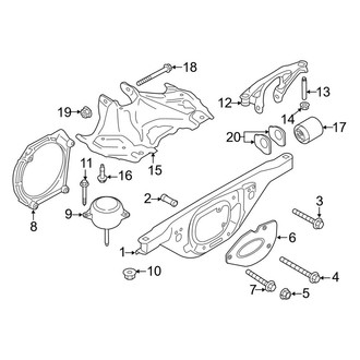 Porsche OE - Engine & Transmission Mounting (Turbo / Turbo S)
