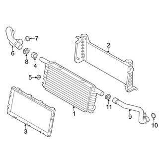 Porsche OE - Cooling - Radiator & Components (Center)