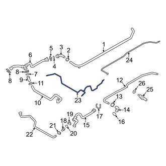 Porsche OE - Engine Coolant Overflow Hose